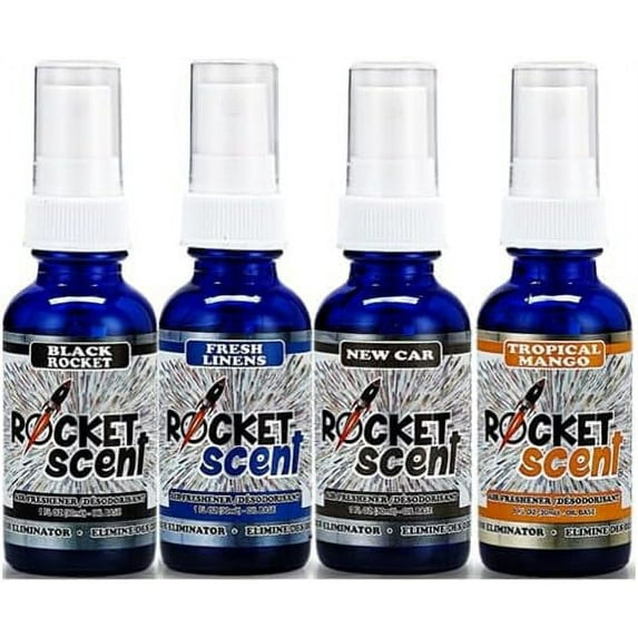 Rocket Scent - Oil Air Fresheners + Odor & Smoke Eliminator + Home, Car, Office, Bathroom Deodorizer (Best Sellers)