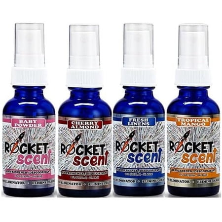 Rocket Scent - Oil Air Fresheners + Odor & Smoke Eliminator + Home, Car, Office, Bathroom Deodorizer (Uplifting Scents)