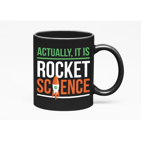 Rocket Science, Black 11oz Ceramic Mug