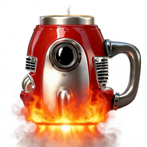 Rocket Shaped Coffee Mug,3D Rocket Coffee Mug Spaceship Shaped Cup,Stainless Steel RocketEngine CoffeeCup,Space Theme Spaceship Insulated M-ug,Cool Home Decor For Birthday Holiday Gift Tech Lovers