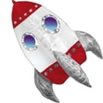 thumbnail image 1 of Rocket Ship Balloon 29", 1 of 2