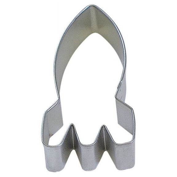 Rocket Ship Cookie Cutter 4.5 in B1323 - Foose Cookie Cutters - US Tin Plate Steel