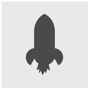 Rocket Ship Doodle DIY Cookie Wall Craft Stencil - 3.5 Inch