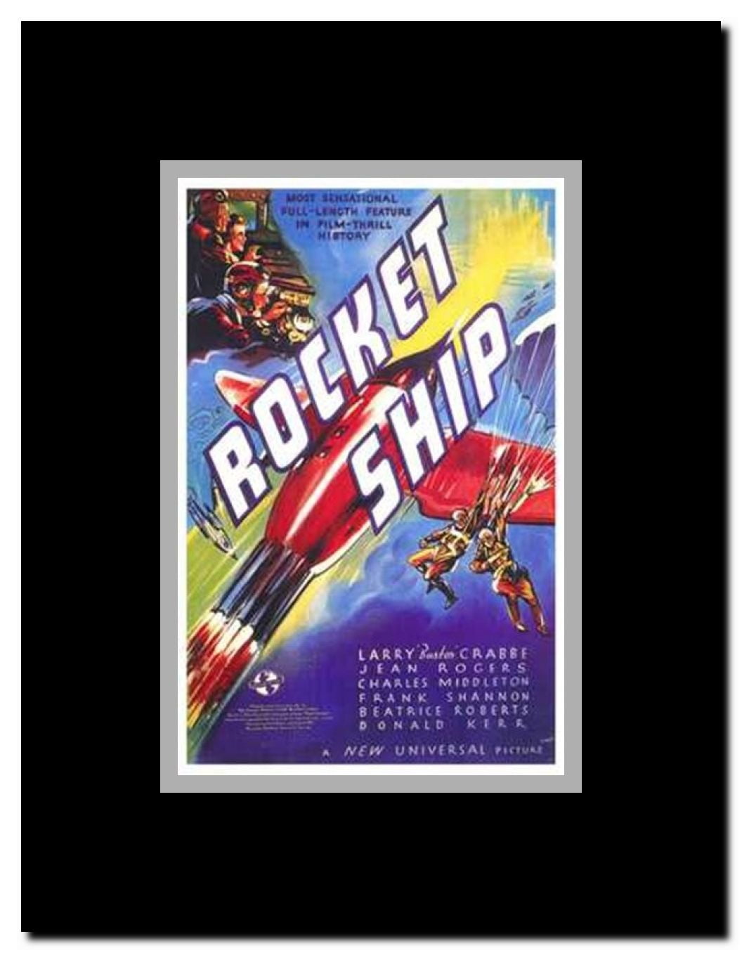 Rocket Ship Framed Movie Poster