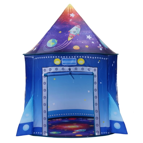 Rocket Ship Play Tent for Kids Spaceship Playhouse Kids Indoor Outdoor Pop up Rocket Space Tent for Boys Girls Gift