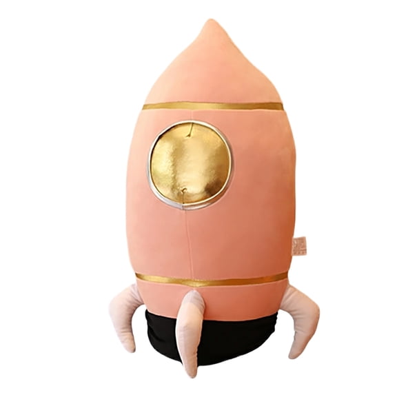 Rocket Ship Plush Pillow Soft Stuffed Spaceship Plush Toys Cute Cartoon Throw Pillow for Student Space Themed Plush Doll for Playtime Nap Time and Nursery Decor Ideal Kids