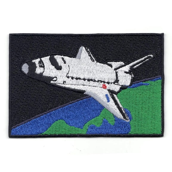 Rocket Shuttle Space Ship Emoji Iron On Patch