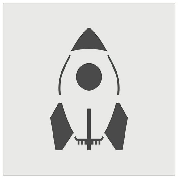 Rocket Space Ship DIY Cookie Wall Craft Stencil - 4.5 Inch