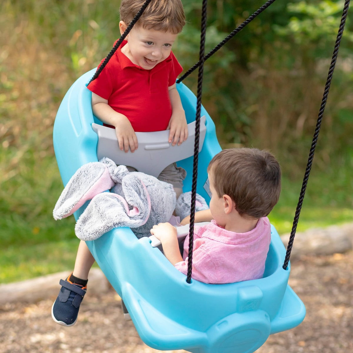 Rocket Swing for Two: Toddler & Baby Outdoor Double Swing