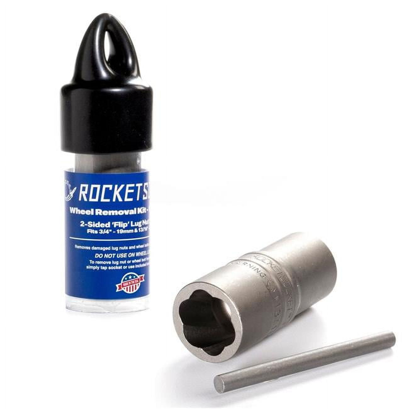 RocketSocket 2 Sided Damaged Lug Nut Removal Socket & Pin