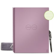 Rocketbook Core Digital Reusable Spiral Notebook, Rose, Letter Size Eco-Friendly (8.5"" x 11""), 32 Lined Pages