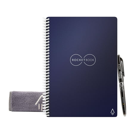 Rocketbook - Core Smart Reusable Notebook Dot-Grid 6" x 8.8" - Midnight Blue