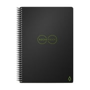 Rocketbook Core Executive Smart Notebook, Spiral-Bound, 36 Pages, Dot-Grid, Black