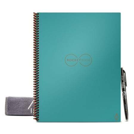 Rocketbook - Core Smart Reusable Notebook Lined 8.5" x 11" - Neptune Teal