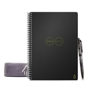 Rocketbook Core Smart Reusable Executive Size Notebook, 6 x 8-4/5, Line Ruled, 18 Sheets, Black