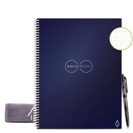 Rocketbook Core Smart Reusable Notebook - Blue, 8.5" x 11", Dot-Grid