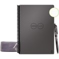 thumbnail image 1 of Rocketbook Core Smart Reusable Spiral Notebook, Executive Size Eco-Friendly Notebook, 6x8.8, Includes 1 Pen and Microfiber Cloth, Grey, 1 of 4