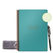 Rocketbook Core Smart Reusable Spiral Notebook, Teal, Executive Size Eco-friendly Notebook 6 x 8.8- 36 Lined Pages, Includes 1 Pen and Microfiber Cloth