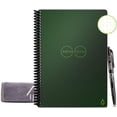 thumbnail image 1 of Rocketbook Core Digital Reusable Notebook - Green - Executive Size Eco-Friendly Notebook (6" x 8.8") - 36 Dot-Grid Pages - Includes 1 Pen and Microfiber Cloth, 1 of 9
