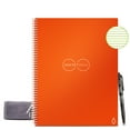 thumbnail image 1 of "Rocketbook Core Smart Reusable and Sustainable Smart Spiral Notebook - Orange - Letter Size Eco-friendly Notebook (8.5"" x 11"") - 32 Lined Pages - Includes 1 Pen and Microfiber Cloth", 1 of 10