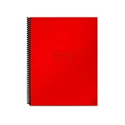 Rocketbook Core Smart Reusable and Sustainable Spiral Notebook - Red - Letter Size Eco-friendly Notebook (8.5" x 11") - 32 Dot-Grid Pages - Includes 1 Pen and Microfiber Cloth