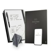 Rocketbook Core Smart Spiral Notebook, Dot-Grid and Lined Pages, 32 Pages, 8.5 x 11", Black