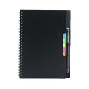 Rocketbook Flip Reusable Smart Notepad | Eco-Friendly, Digitally Connected Notebook for Ambidextrous Writers | Dotted & Lined Combo Navy, with Pen, Cloth, and App Included