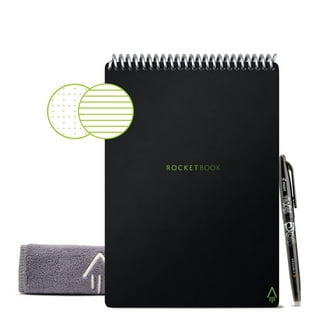 Clean Open Notebook Paper Without Horizontal Lines In Black Cover