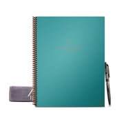 Rocketbook Fusion Plus Reusable Smart Notebook Planner, Letter Size 8.5" x 11", Teal, 60 Pages, 11 Templates, Cloud Connected & Erasable