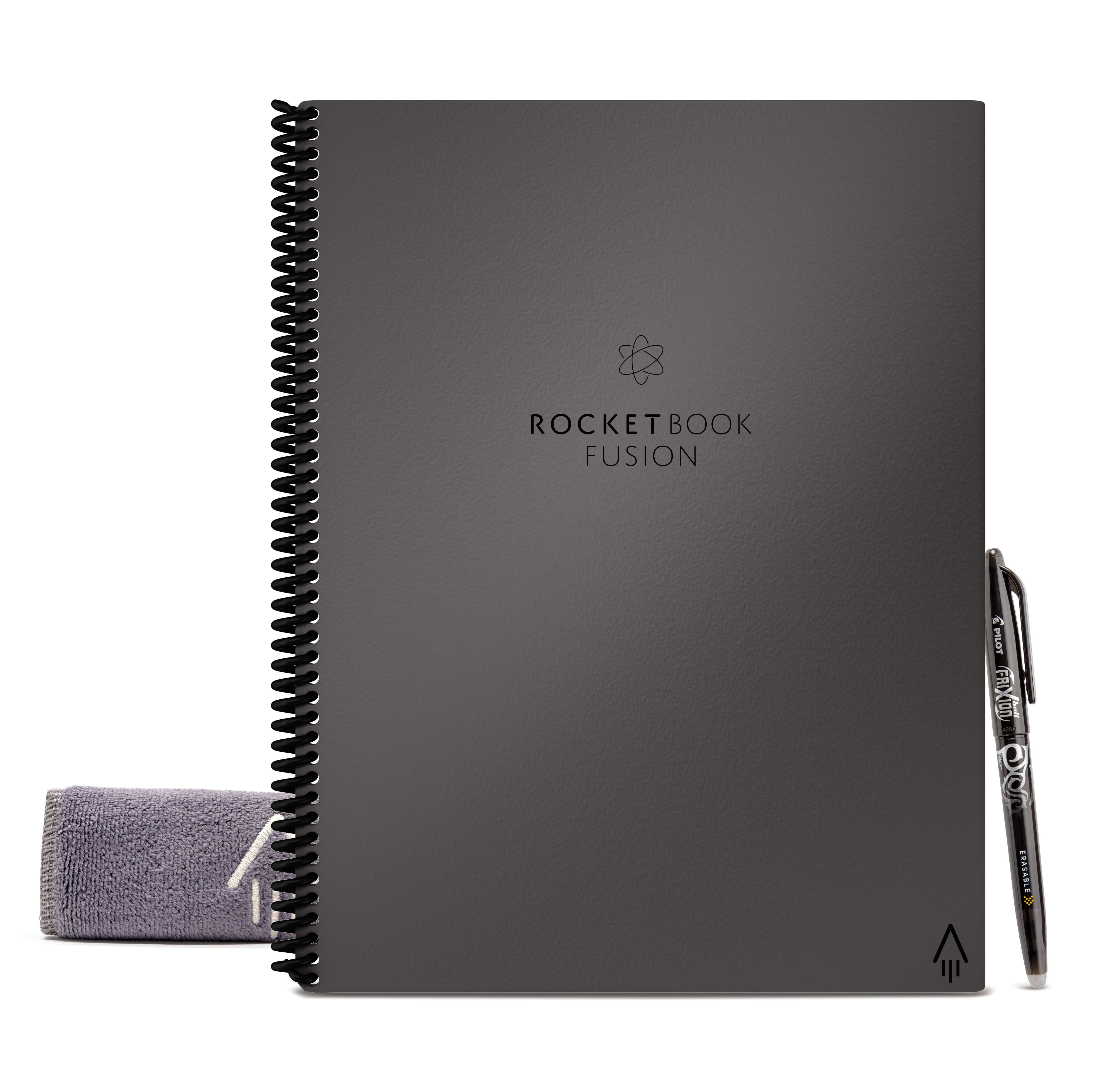 Rocketbook Fusion Smart Reusable Notebook - Gray, 8.5" x 11", Planner