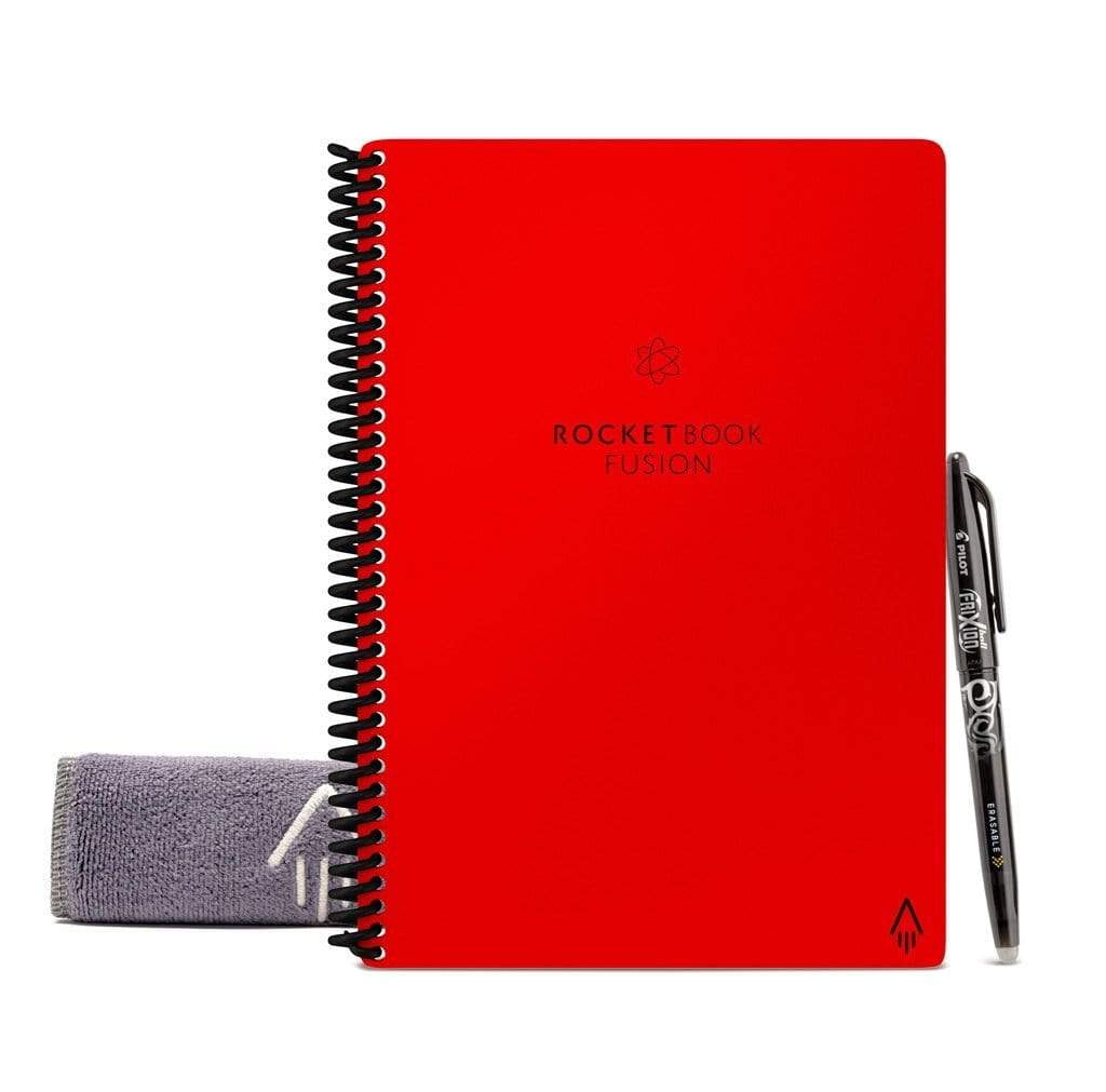 "Rocketbook Fusion Smart Reusable and Sustainable Smart Spiral Notebook
