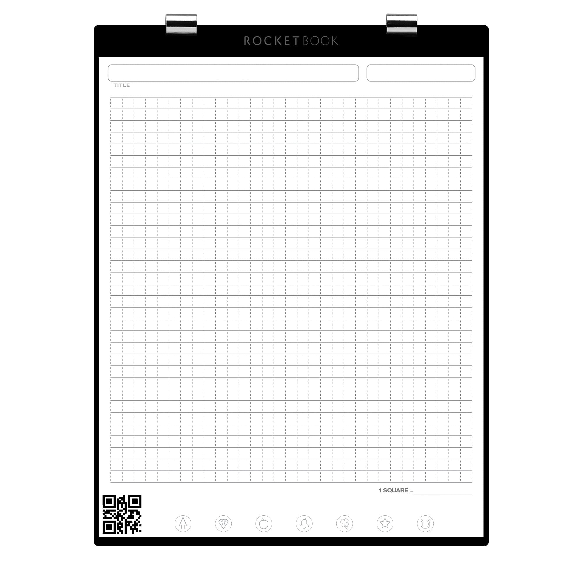 Rocketbook Orbit Executive Page Pack - Smart Reusable Legal Pad - Graph