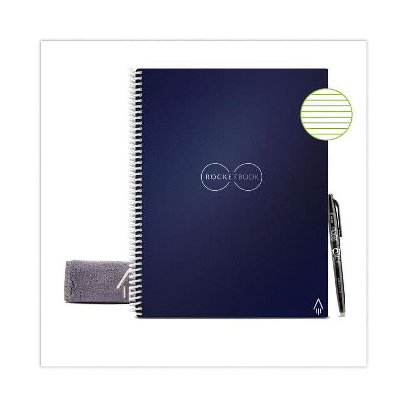 Rocketbook RKBEVR2LRCCDF Core Smart Dotted Rule Notebook, Blue - 8.5 x ...