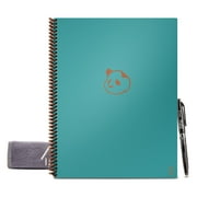 Rocketbook Reusable Smart Panda Planner, Undated - Teal - Letter Size Eco-friendly Notebook (8.5" x 11")