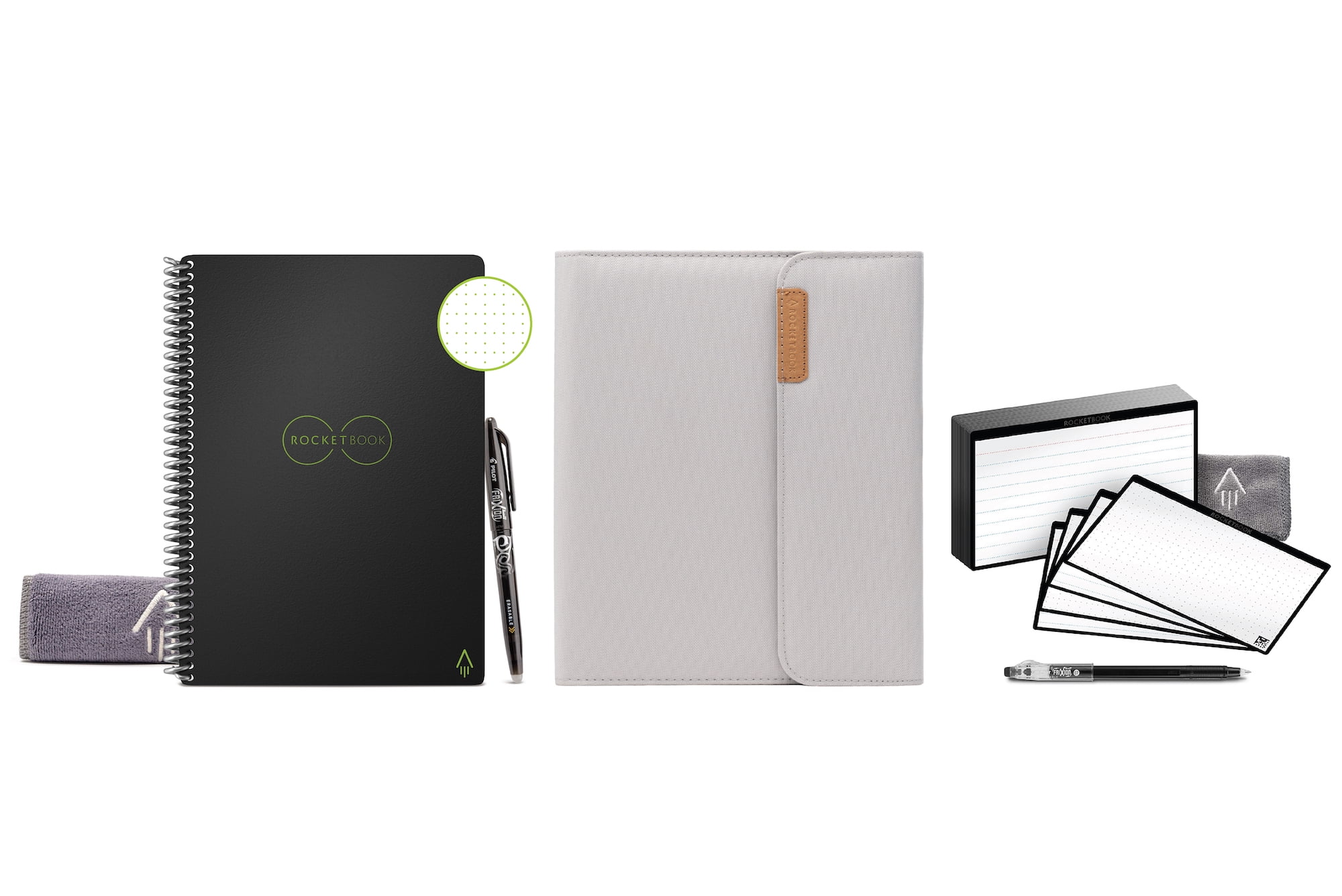 Rocketbook Smart Bundle - Core Black Writing Notebook (6x8.8