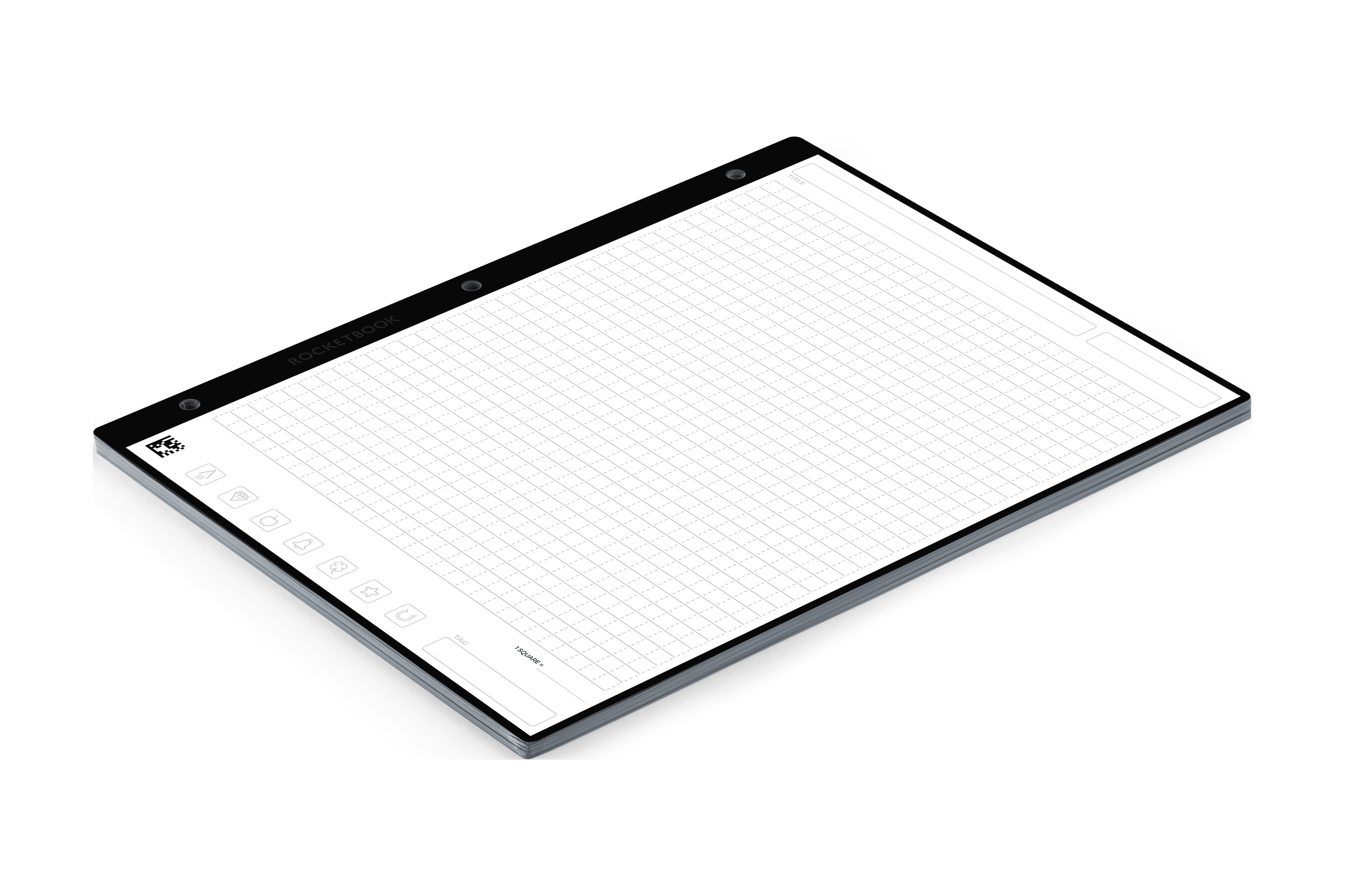 Rocketbook Smart Filler Paper Expansion Pack, Reusable Graph Paper (8.5
