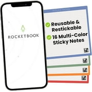 Rocketbook Reusable Sticky Notes Erasable Memo Pads Reminders, Expansion Pack