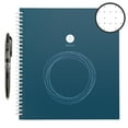 thumbnail image 1 of Rocketbook Wave Smart Spiral Notebook - Blue - Standard Size Eco-Friendly Notebook (8.5" x 9.5") - 80 Dot-Grid Pages - 1 Pen Included, 1 of 6