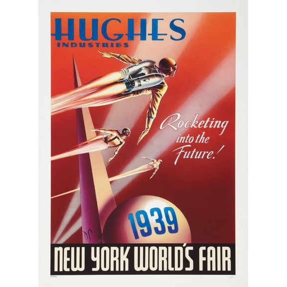 Rocketeer Ny Worlds Fair Movie Poster 24inx36in (61cm x 91cm) Art Poster 24x36 Square Adults Poster Time