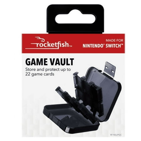 Rocketfish™ - Universal Game Vault Case For Nintendo Switch, Switch OLED & Switch Lite - Smoke Black