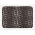 thumbnail image 1 of Rockets Bath Mat, Continuous Stars Space Galaxies Science Technology Engineer, Plush Bathroom Decor Mat with Non Slip Backing, 29.5" X 17.5", Ruby Sea Green, by Ambesonne, 1 of 2