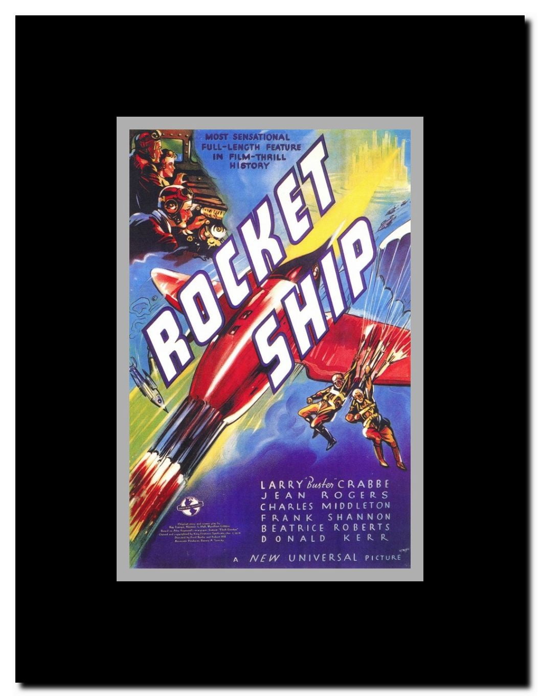Rocketship Framed Movie Poster