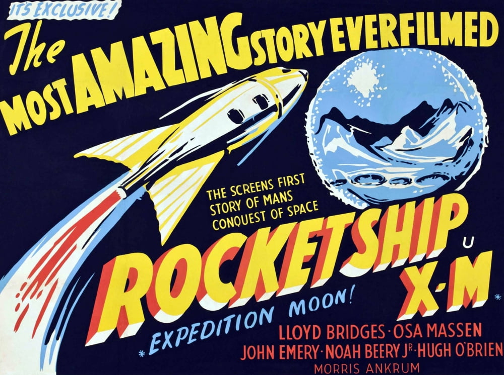 Rocketship X-M Canvas Art -  (28 x 22)