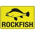 thumbnail image 1 of Rockfish Sign Outdoor Metal Sign - 12 X 8 Metal Signs For Business, Workplace, Office, Home, Delivery Signs, Road Signs, Garden Signs, 1 of 4