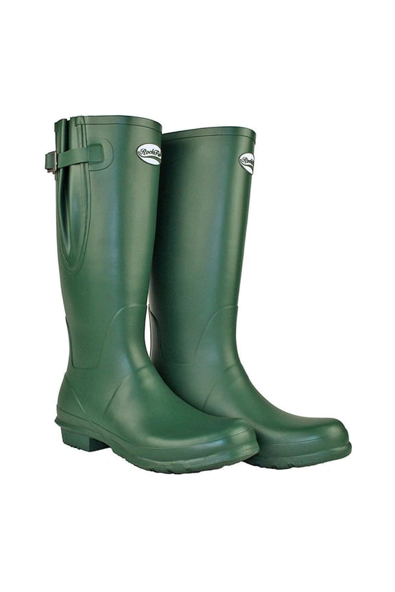Rockfish Womens Neoprene Lined Tall Adjustable Matt Wellington