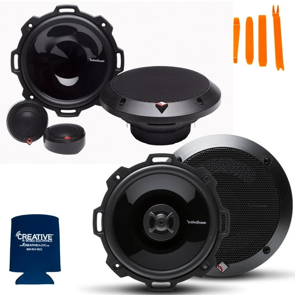 Rockford Fosgate 1 Pair of P152-S Punch 5.25" Component Systems and 1 Pair of P152 5.25" Punch Coaxial Speakers