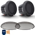 thumbnail image 1 of Rockford Fosgate 2 T1D410 Power Series T1 10" Dual 4-Ohm Subs & 2 T1SG10 Grille, 1 of 7