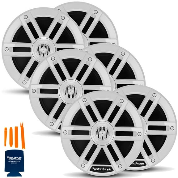 Rockford Fosgate 3 Pair M0-65 M0 Series 6.5 Marine 2-Way System- 65 Watts Rms, 250 Watts Peak, White Grilles Included