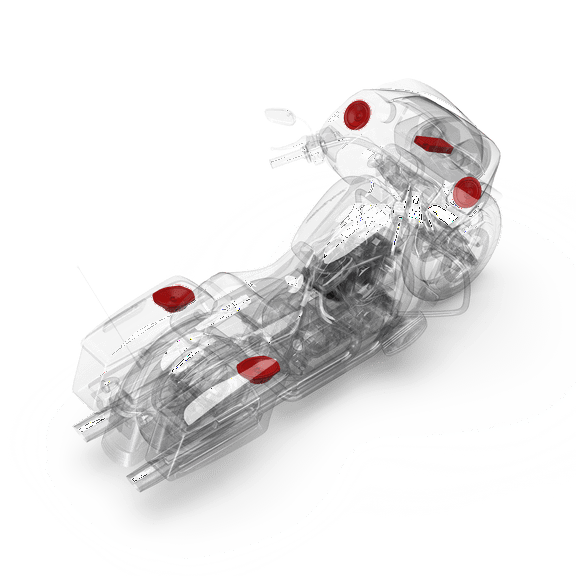 Rockford Fosgate HD14-STG3 Fairing Speakers, Saddlebag Speakers and 800-Watt Amplifier Kit for Select 2014+ Harley Davidson Road Glide & Street Glide Motorcycles