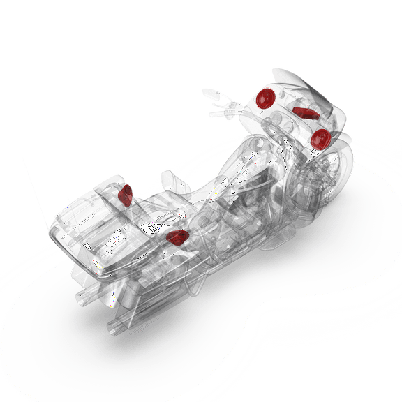 Rockford Fosgate HD14U-STG2 Stage-2 Amplified 2-Speaker M5 Audio Kit Compatible With Select 2014+ Harley Ultra Motorcycles